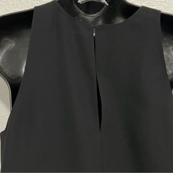 Vince Black Popover Sleeveless Relaxed Split Hem Tunic Shell Blouse Tank M - Picture 4 of 10